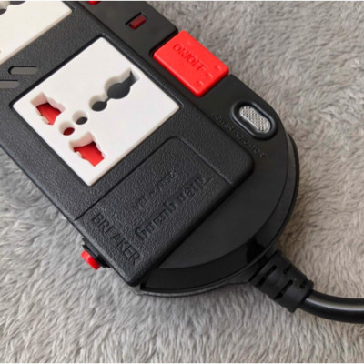 Ổ cắm điện Điện Quang cao cấp 4 lỗ 3 chấu - 4 công tắc riêng - dây dài 2m/5m ĐQ ESK SM740SL Chịu tải cao 2500W