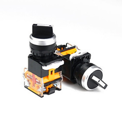 Công tắc xoay chuyển mạch 2 vị trí, 3 vị trí, Cần ngắn NP2 phi 22 chuyên tủ điện