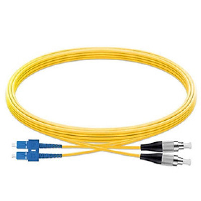 Ugreen 80216 Cáp nhảy quang Single mode Duplex Fiber dài 3M đầu LC-FC Màu Vàng NW220 Hàng chính hãng