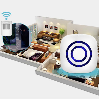 Chuônjg Cửja Bájo Khách Hồng Ngoại Không Dây 2IN1 - Cảm Biến Chống Trộjm Thông Minh Hiệu Quả , ĐÈN TRANG TRÍ