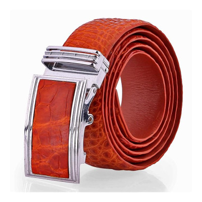 Thắt lưng nam da cá sấu Huy Hoàng gai bụng 4P màu đen, nâu đất, nâu đỏ, vàng bò HC4774-75-76-77