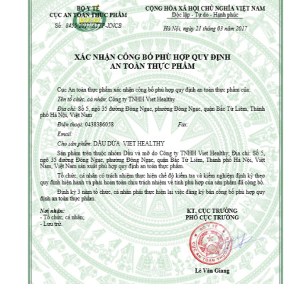 Dầu Dừa Lên Men Tách Lạnh Tinh Khiết VietHealthy 300ml