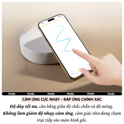 Kính cường lực màn hình cao cấp cho iPhone 16 Pro Max/ iP 16 Pro hiệu HODA 3D Full Glue DLC siêu cứng Mohs cấp 7 Diamond Like Carbon - Nano Chống Bẩn, Trong Suốt Crystal Clear, Tăng Cường Gấp Đôi, Bảo Vệ Loa, Độ Truyền Sáng 80% - Hàng nhập khẩu