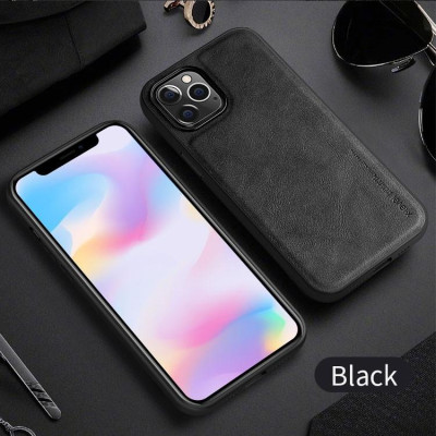 ỐP LƯNG DA iPhone 16 Pro 16 Pro Max 15 15 Plus 15 Pro 15 Pro Max 14 13 12 11 pro max  Xs Max, viền dẻo hiệu X-level - Hàng chính hãng
