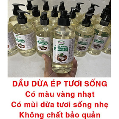 DẦU DỪA HỮU CƠ ÉP LẠNH - RICH COCO – EXTRA VIRGIN COCONUT OIL – CHAI 500ml