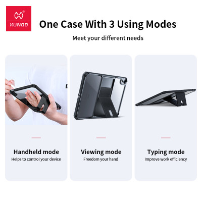 Ốp lưng dành cho iPad Mini 6 hiệu XUNDD có chân dựng, lưng trong viền màu chống ố, chống sốc, bảo vệ camera cao cấp - Hàng chính hãng