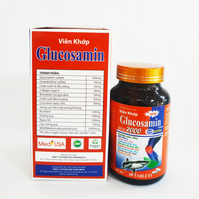 VIÊN KHỚP GLUCOSAMIN – GIÚP PHỤC HỒI VÀ GIẢM ĐAU XƯƠNG KHỚP – SCHIFF GLUCOSAMINE – LỌ 60 VIÊN