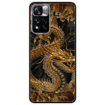 Ốp lưng dành cho Xiaomi Redmi Note 11 Pro 5G ( Bản Nội Địa ) - Rồng Nền Đen