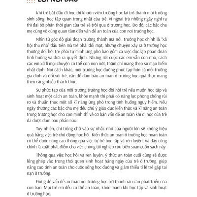 Sách - Kĩ Năng An Toàn Cho Học Sinh - An Toàn Khi Ở Trường