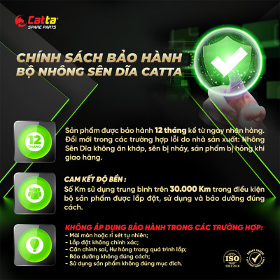 Sên Vàng 10 Ly 132 Mắt cho Sirius, Winner, Exciter, Raider, Satria, Jupiter, Wave, Future – Nhông Sên Dĩa CATTA Chất Lượng Cao