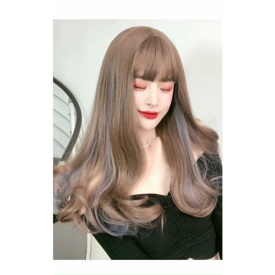 tóc giả cao cấp️ light xanh- tặng lưới chùm