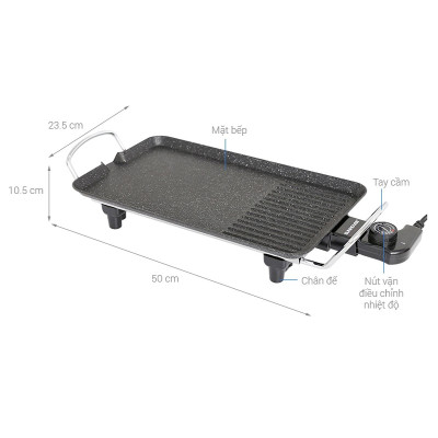 Vỉ nướng điện Sunhouse SHD4607 1500 W - Hàng Chính Hãng 100%