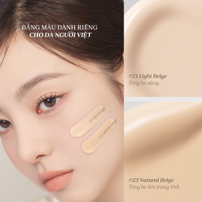 Phấn nước che phủ toàn diện bền màu mịn màng kiềm dầu 24h mude Cushion Soft Silky Fit All Day (15g)