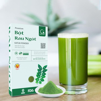 [CHÍNH HÃNG] Bột Rau Ngót Sấy Lạnh Nguyên Chất  - Tốt cho sức khỏe, bổ dưỡng, thanh nhiệt đào thải độc tố - Hộp 30g