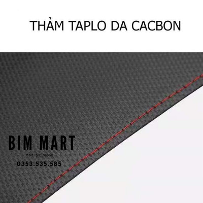 Thảm da taplo dành cho Toyota Fortuner 2007- 2016 vân Carbon cao cấp