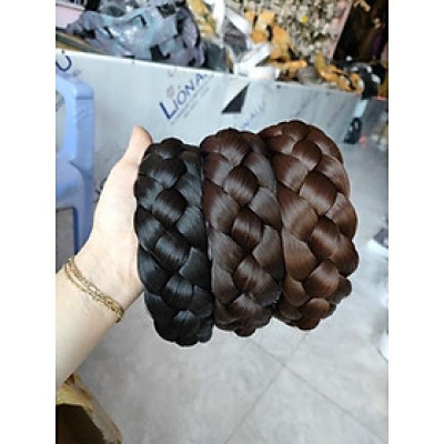 Cài bờm tóc giả tết bính rít to 7c cao cấp 