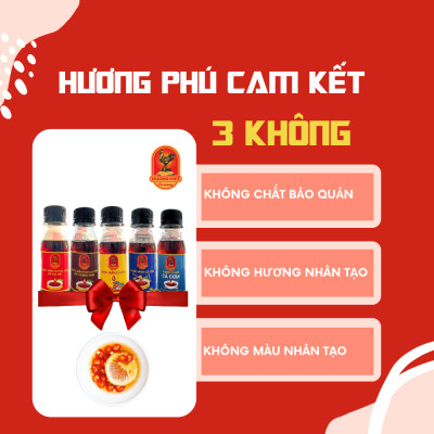 Combo 5 Loại Mẫu Thử Nước Mắm Cá Cơm Hương Phú - Mẫu Thử