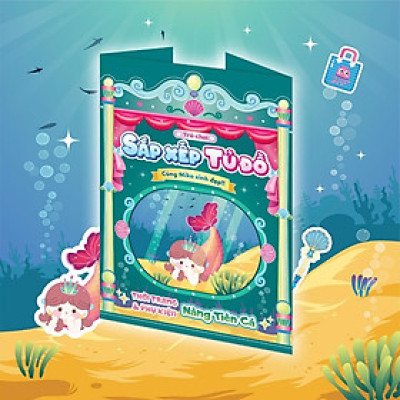 Sách - Trò Chơi Sắp Xếp Tủ Đồ Cùng Mika Xinh Đẹp - Thời Trang Và Phụ Kiện Nàng Tiên Cá - Bóc Dán 80+ Sticker Cho Bé Gái - Megabook