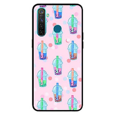 Ốp Lưng in cho Realme 5 Mẫu Trà Sữa Đa Sắc - Hàng Chính Hãng