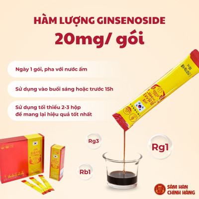 Nước Hồng sâm Hàn quốc Premium (10ml x 30 stick) – Daedong