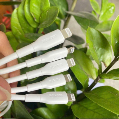 Cap Romoss chính hãng sạc nhanh 27W type C to L dùng cho táo i.O.S 7 đến 14