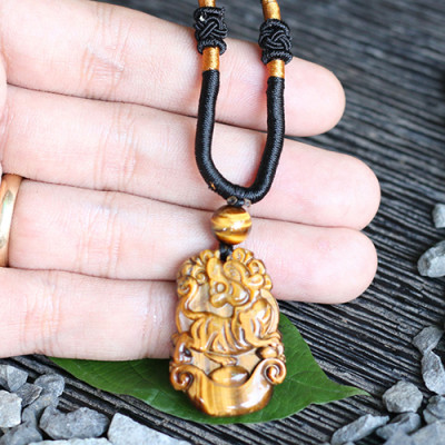 Mặt Dây Chuyền 12 Con Giáp Đá Mắt Hổ Ngọc Quý Gemstones