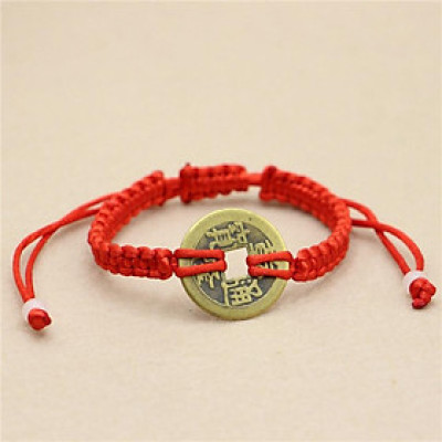 vòng tay chỉ đỏ may mắn thái lan VÒNG TAY DÂY ĐỎ XU NGŨ ĐẾ MAY MẮN VÀ TÀI LỘC