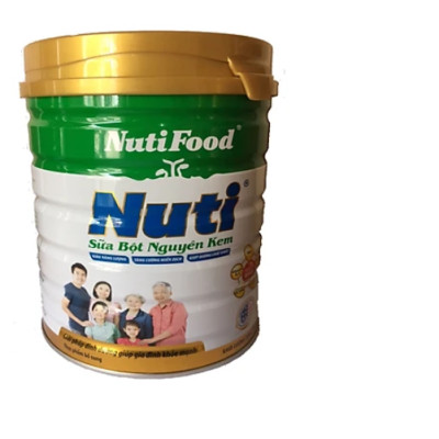Combo 2 hộp Sữa bột nguyên kem của NutiFood dinh dưỡng hàng ngày cho mọi người (900g/hộp)