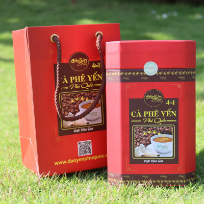 Cà phê yến Phú Quốc - Hộp 18 gói - Uống thơm ngon, tỉnh táo cả ngày