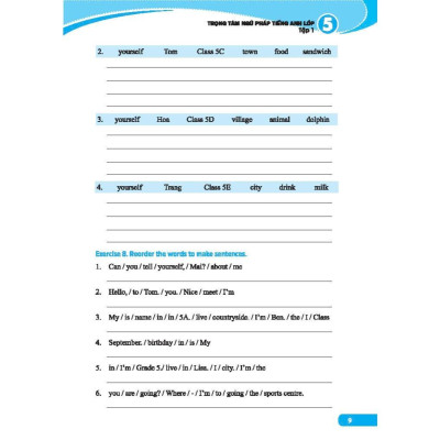Sách - Global Success - Trọng Tâm Ngữ Pháp Tiếng Anh Lớp 5 - Có Đáp Án - Combo 2 Tập - Minh Thắng