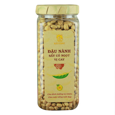 Combo Đậu Nành Sấy Cỏ Ngọt Vị Cay Hải Long (230g) + Mãng Cầu Sấy Dẻo Hải Long (120g)