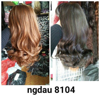 Tóc nguyên đầu cao cấp mẫu 1804- tặng lưới chùm tóc- hình thật