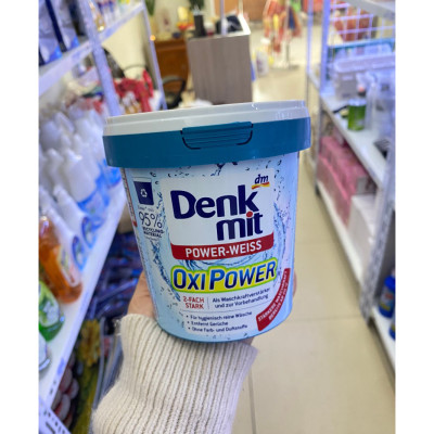 Bột tẩy trắng quần áo Denkmit Oxi Power Đức 750gr tẩy mạnh vết ố bẩn cứng đầu