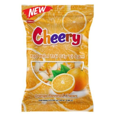 Kẹo mềm trái cây vị Cam cheery 140 gam Bibica
