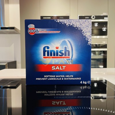 Combo Viên rửa bát Finish Quantum 60 viên hương chanh + Muối Finish 4kg + Nước làm bóng Finish 400ml hương chanh