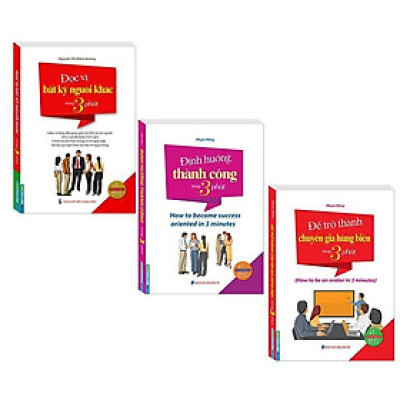 Sách - Định Hướng Thành Công + Để Trở Thành Chuyên Gia Hùng Biện + Đọc Vị Bất Kỳ Người Khác Trong 3 Phút - Combo 3 Cuốn - Minh Thắng