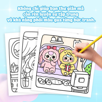 Sách - Tô Màu Baby Three & Cầu Vồng Cảm Xúc - Megabook