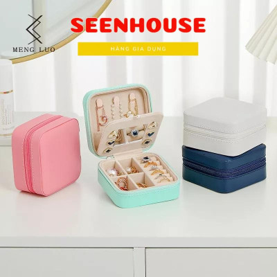 Hộp đựng trang sức mini bằng vải cao cấp