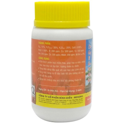 Bộ 3 lọ phân bón lá Đầu Trâu kích thích ra hoa và giúp đậu trái MK 701 (3 hũ x 100g) 