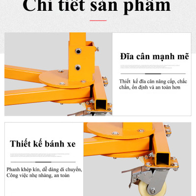 Cẩu mini 200kg dùng thay cho palang xích kéo tay, móc cẩu xoay móc cẩu hàng chuyên dùng để nâng hạ - Hàng chính hãng