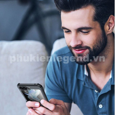 Ốp lưng cho SamSung Galaxy Z Flip 7 , Z Flip 6 ,  Z Flip 5 hiệu XUNDD cao cấp chống sốc mặt lưng trong - Hàng chính hãng