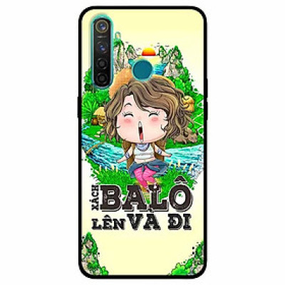 Ốp lưng in cho Realme 5, Realme 5s, Realme 5i Mẫu Xách Balo Lên Nữ
