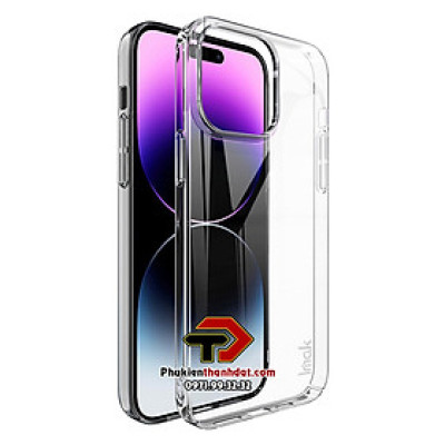 Ốp lưng trong suốt cho iPhone 14 Pro Max chính hãng IMAK phủ nano không ố màu - Hàng chính hãng