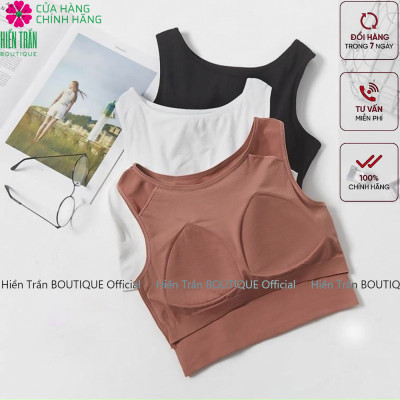 Áo croptop Hiền Trần BOUTIQUE có đệm ngực siêu xinh