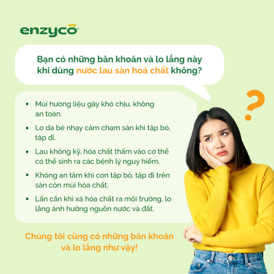 Combo 2 chai nước lau sàn sinh học ENZYCO 2L - Chiết xuất Bồ hòn và Enzyme Dứa