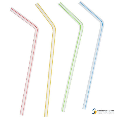 Set 120 ống hút Flexible Straw Ø4mmx160mm - Hàng nội địa Nhật Bản nhập khẩu chính hãng