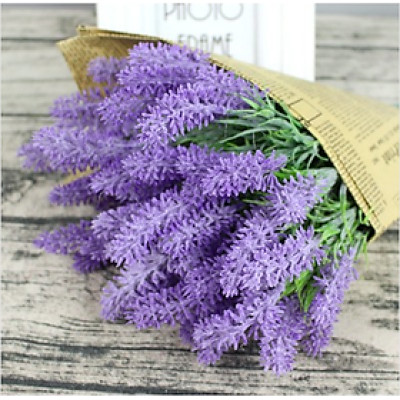 Cành hoa Lavender giả - dài 40cm - nhiều nhánh - Cây giả, hoa lụa Decor trang trí nhà cửa