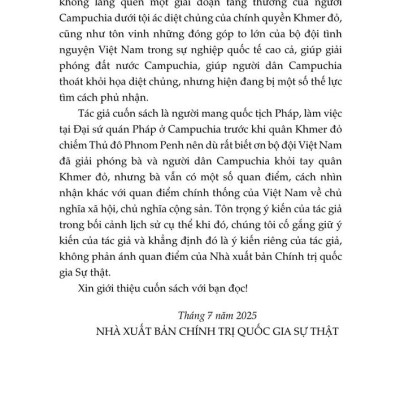 Thoát khỏi địa ngục Khmer Đỏ - bản in 2025