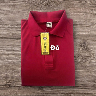 Áo Thun Có Cổ Cá Sấu Cao Cấp 4 Chiều Form Xuông Nữ - Nam Màu Đỏ