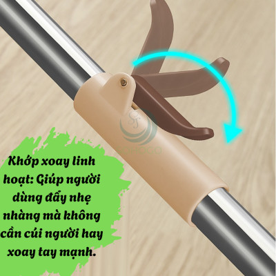 Cây Lau Nhà Xoay 360 Độ Đa Năng- Cây Lau Nhà Tự Vắt Tiện Lợi- Cây Lau Nhà Đầu Tròn- Cây Lau Nhà Gắn Khớp Xoay Siêu Linh Hoạt- Cây Lau Nhà Xoay Tay Đẩy Cao Cấp- Cây Lau Nhà Gắn Bông Lau Siêu Mịn - Cây Lau Nhà Đa Hướng